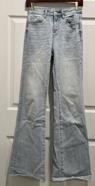 Rockin C Light Blue Jeans Womens Size 25 Bootcut Flare Western Cowgirl Denim